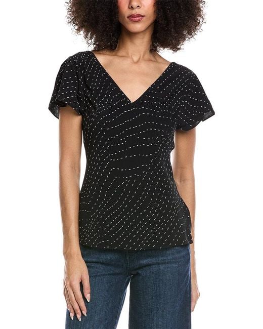 Rag & Bone Black Yvonne Top