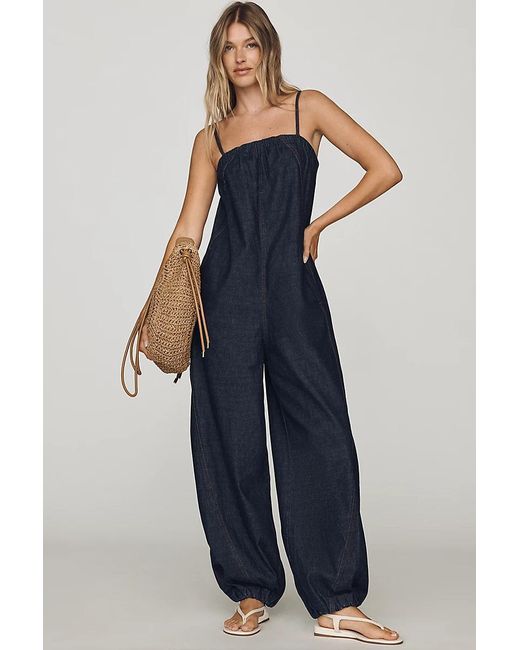 Pilcro Blue Bubble Jumpsuit
