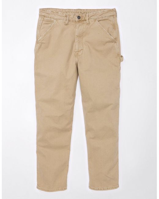 American Eagle Outfitters Natural Ae Flex Carpenter Pant for men