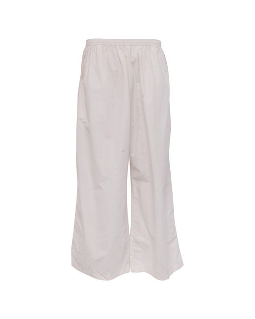 Acne Gray Drawstring Wide-Leg Pants for men