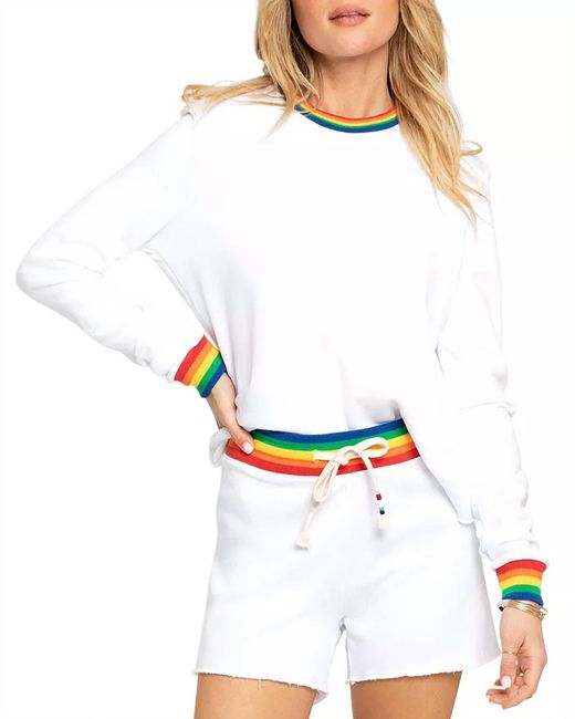 Sol Angeles White Stripe Short