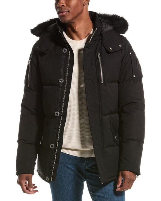 Moose Knuckles 3q Down Coat in Black for Men Lyst