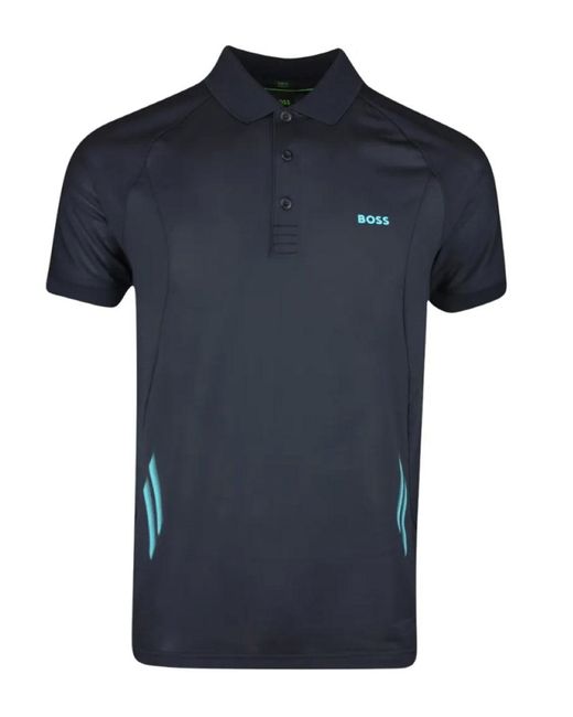 Boss Blue Piraq Active 1 Training Polo Shirt for men