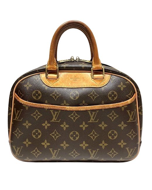 Louis Vuitton Brown Trouville Canvas Handbag (pre-owned)