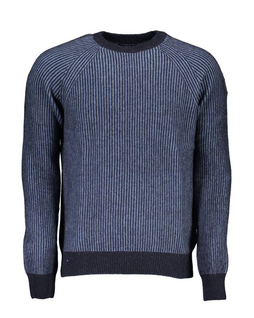 North Sails Blue Wool Sweater for men