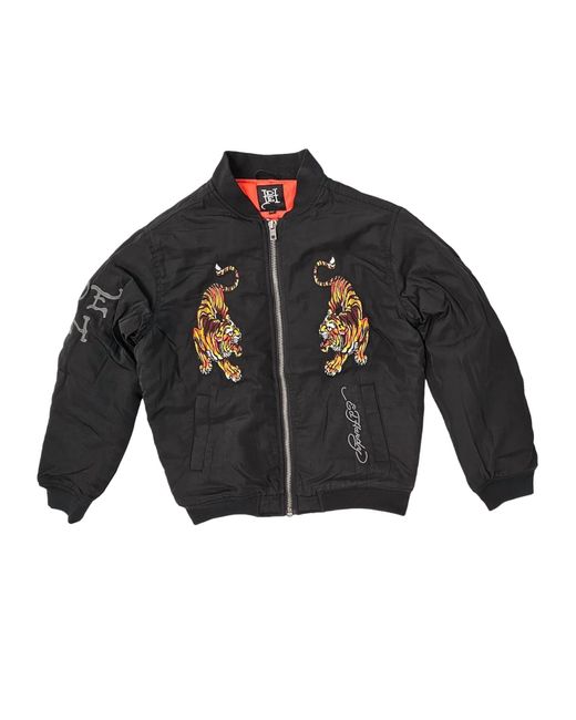 Ed Hardy Blue Tigers Bomber Jacket