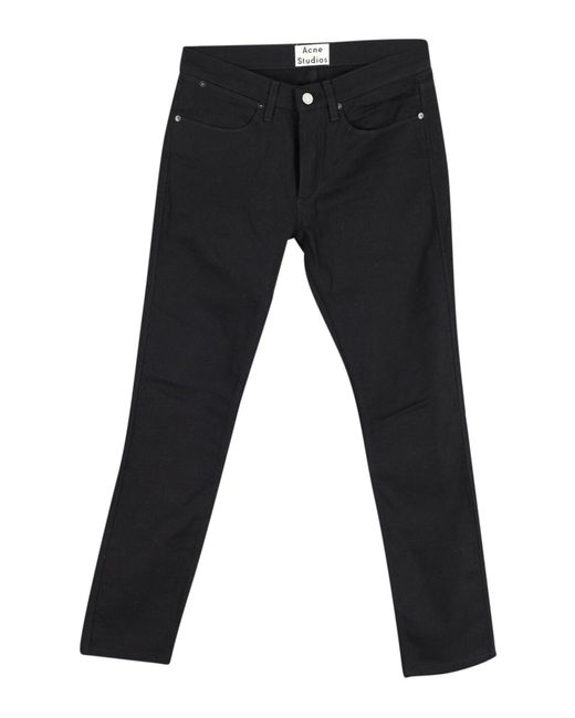Acne Studios Men's Black Slim Fit Max Jeans