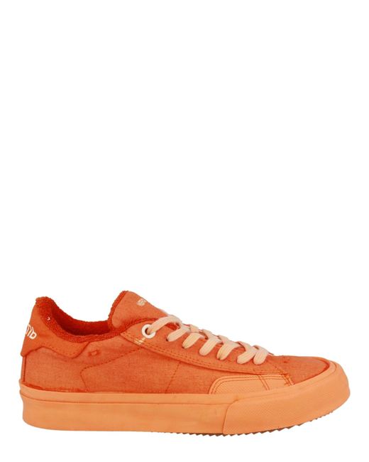 Heron Preston Orange Low Top Vulcanized Sneakers