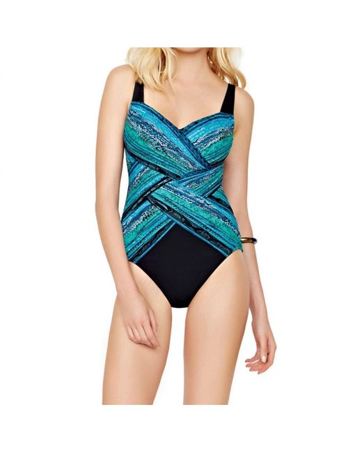 Gottex - Essentials Square Neck High Back One Piece Swimsuit