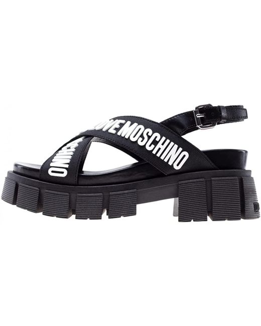 Love Moschino Black Tassel Sandal 100-white