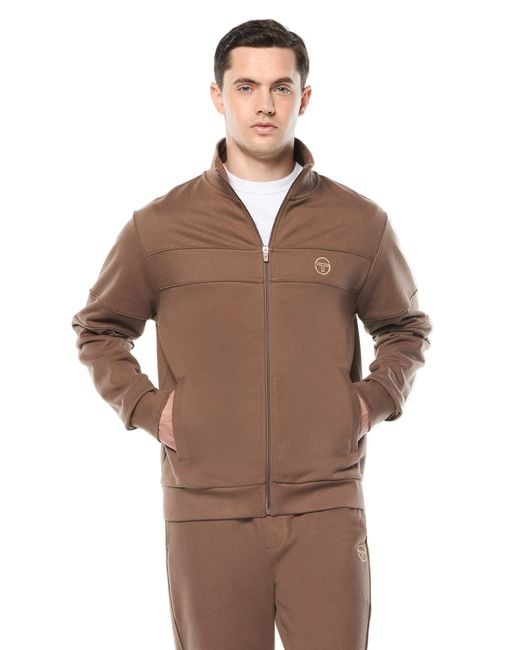Sergio Tacchini Brown Lineo Track Jacket for men