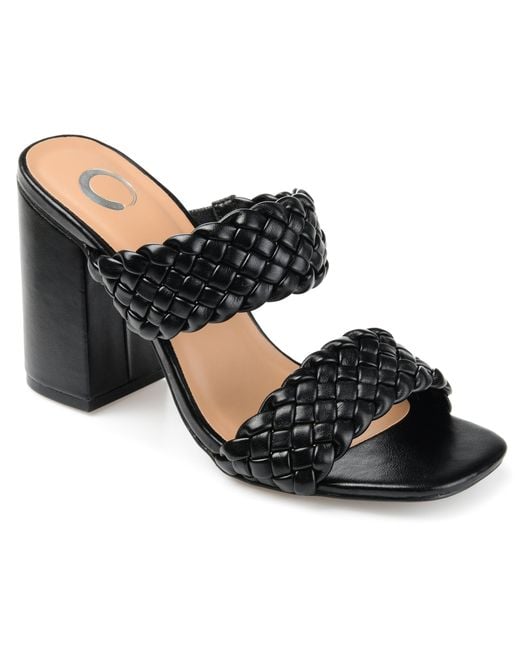 Journee Collection Black Collection Wide Width Melissa Pump