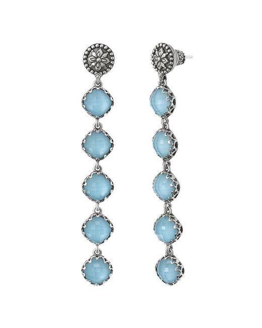 Konstantino Blue Silver Gemstone Earrings