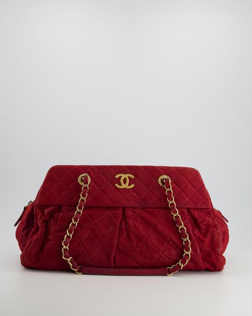 Chanel Red Burgundy Mademoiselle Shoulder Bag