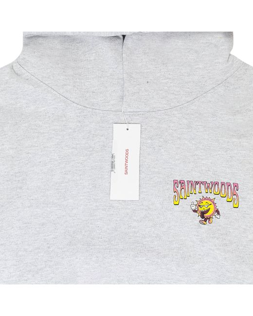 SAINTWOODS White Sunshine Heather Hoodie for men