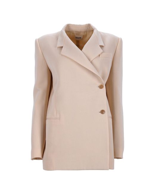 Khaite Natural Otero Asymmetric Blazer