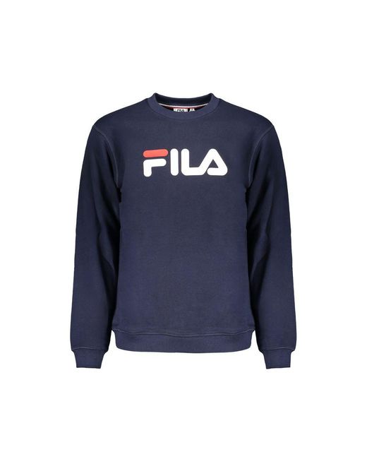 Fila Blue Cotton Sweater for men