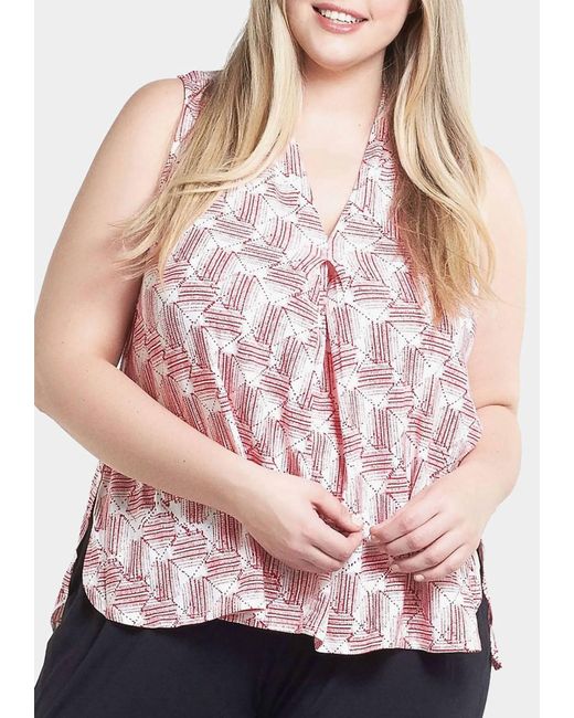 Tart Collections Pink Aryn Plus Top