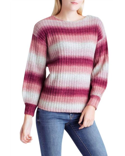 Kensie Pink Long Sleeve Sweater