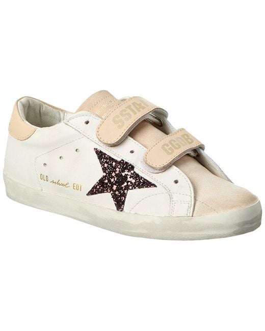Golden Goose Deluxe Brand White Old School Leather & Suede Sneaker