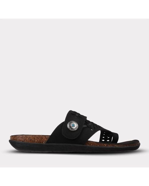 Mykos Black Scarlett Toe Ring Sandal