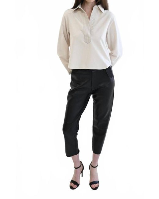 Never A Wallflower Black Boucle Blouse