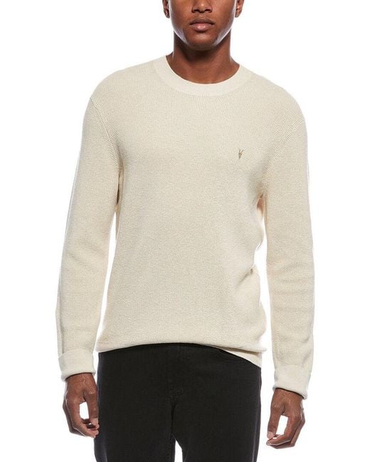 AllSaints White Allsaints Aspen Wool-Blend Crewneck Sweater for men