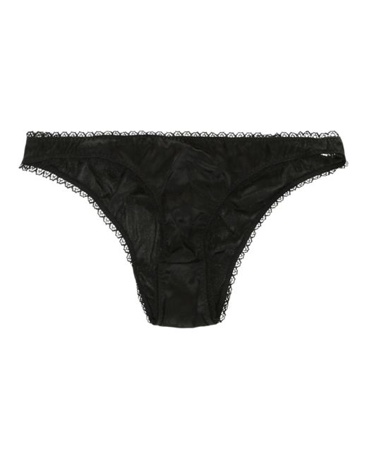 Stella McCartney Black Horse Jacquard Silk Underwear