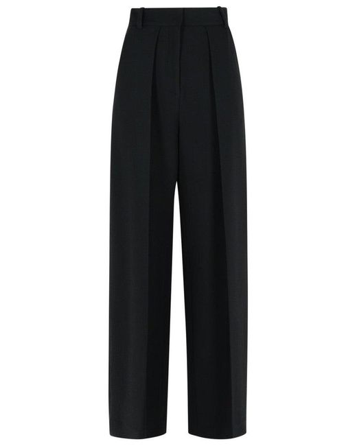 Khaite Black Maris' Polyester Blend Pants