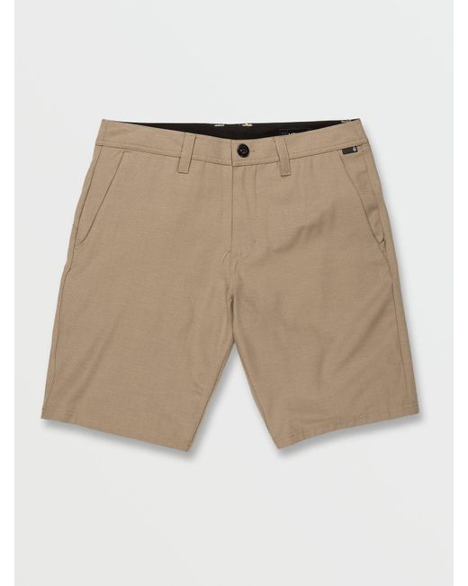 Volcom Natural Slub Frickin Cross Shred Shorts - Khaki for men