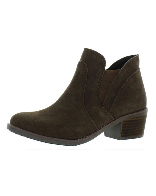 Me Too Brown Zantos Suede Ankle Chelsea Boots