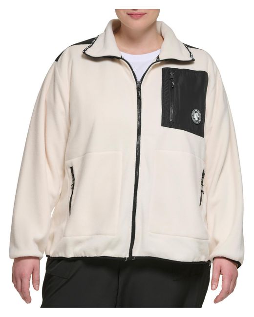 DKNY Natural Plus Polar Fleece Zip-up Jacket