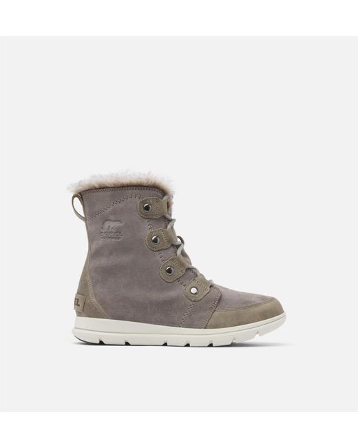 Sorel Explorer Joan Boot In Quarry in Gray Lyst
