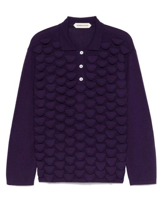 NAMACHEKO Blue Polo Bird Feather for men