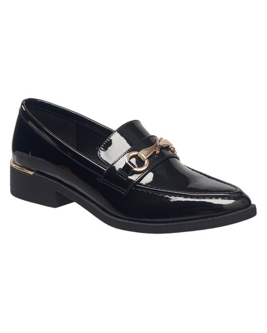 French Connection Blue Tailor Patent Dressy Loafers
