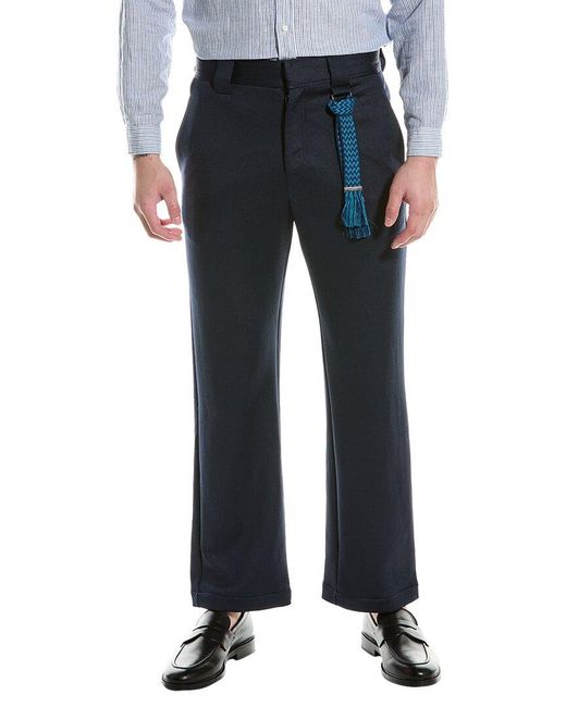 Lanvin Blue Wool-blend Pant for men