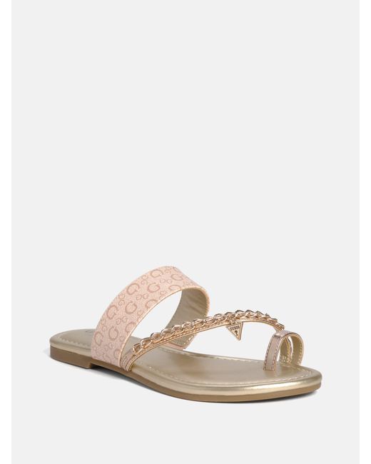 Guess Natural Levvia Chain Sandals