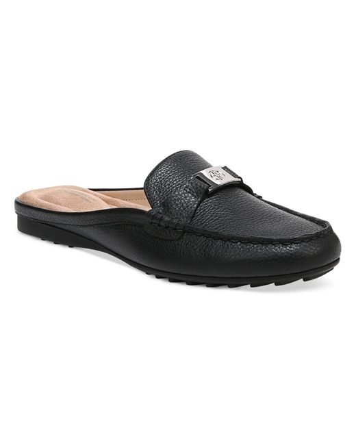 Giani Bernini Black Dejaa Leather Slide Loafers