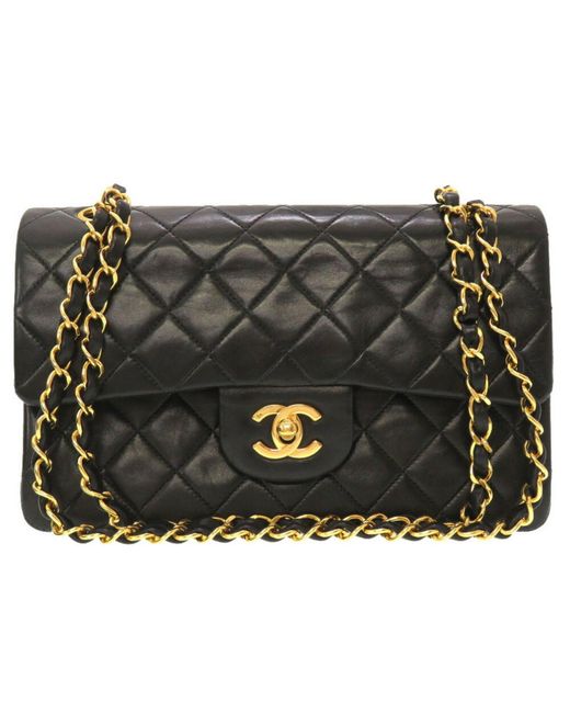 Chanel Black Classic Flap Leather Shopper Bag (pre-owned)