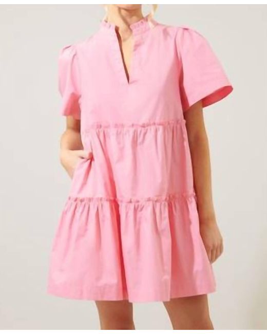 Sugarlips Pink The Julissa Babydoll Mini Dress