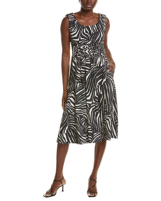 long cotton dress for ladies French Connection Cambria Piped Trim Dress main image 0