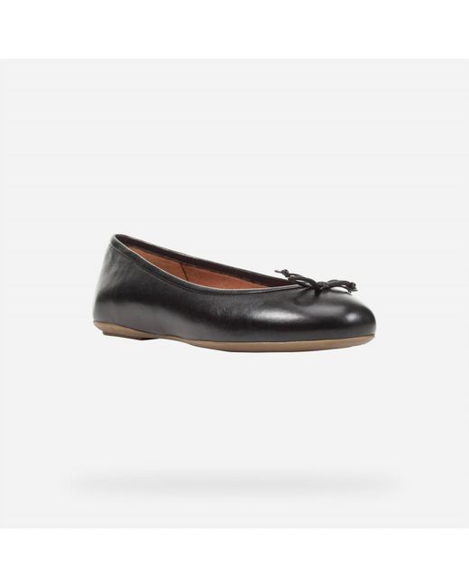 Geox Black Palmaria Flats