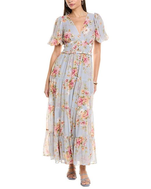 Vivo Yumi Maxi Shirt Dress - Dark Red