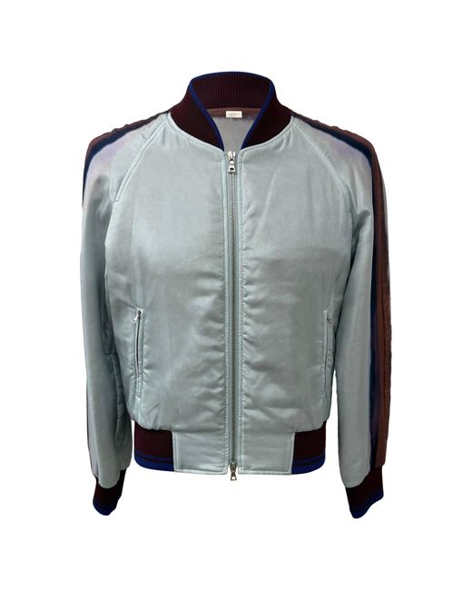 Dries Van Noten Gray Printed Bomber Jacket for men