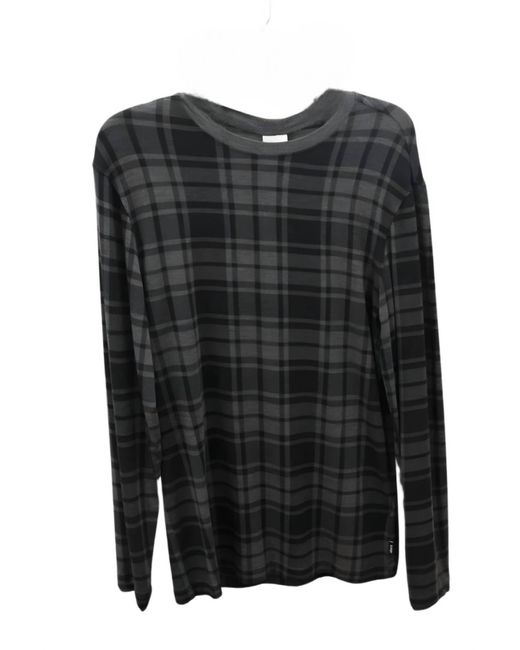 Armani Jersey Plaid Top in Black for Men | Lyst