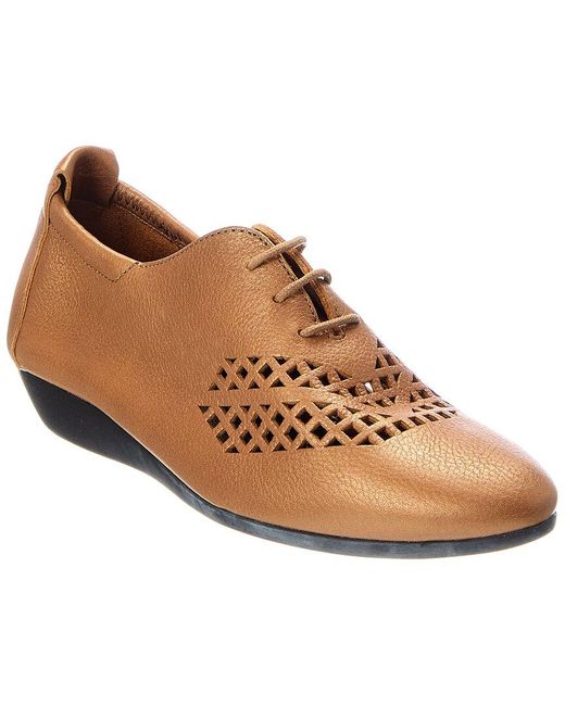 Arche Brown Onybye Leather Flat