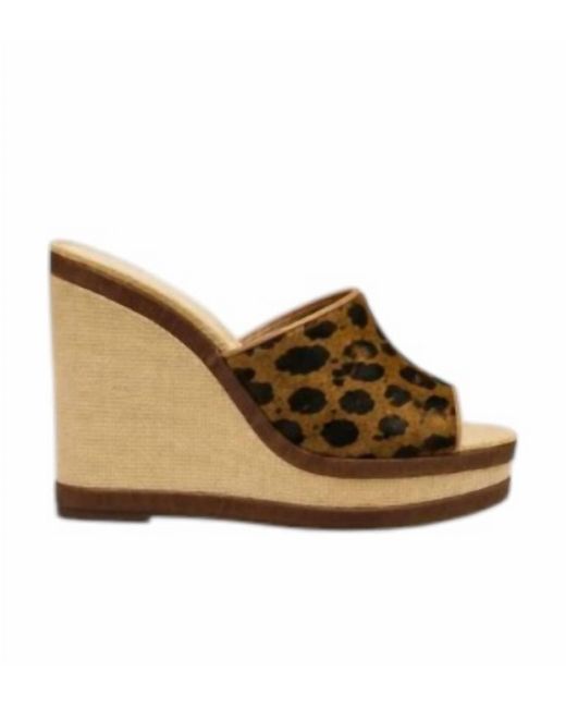 Schultz Brown Dark Weekend Wedge Sandal