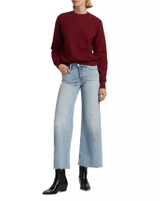 Re/done Red Classic Crewneck Sweatshirt