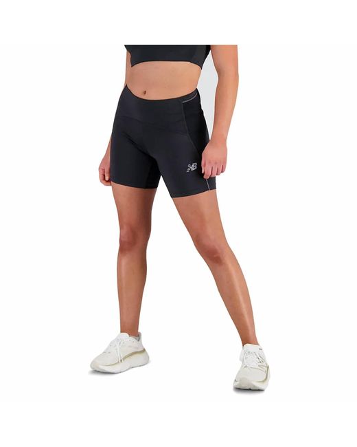 New Balance Black Impact Fitted Short