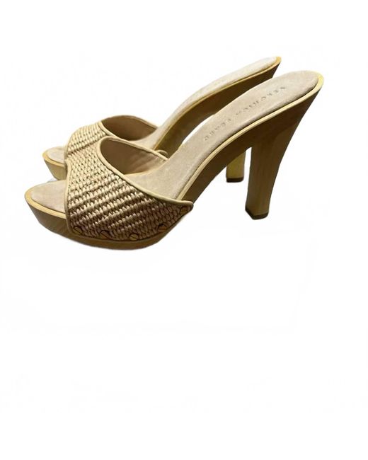 Veronica Beard Natural Lane Clog